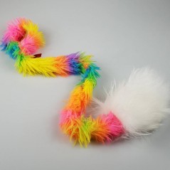 Gioco in pelo di pecora con longhina colorata