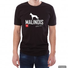 T-shirt Nera Unisex con scritta Malinois