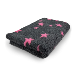 Vet Bed antracite con stelle rosa