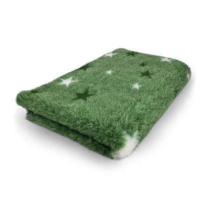 Vet Bed verde con stelle bianche e verde scuro