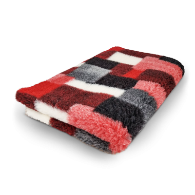 Vet Bed patchwork rosso