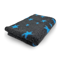 Vet Bed antracite con stelle azzurre