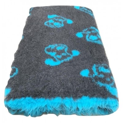Vet Bed antracite con cagnolini blu