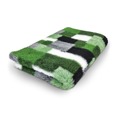 Vet Bed patchwork verde