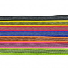 Guinzaglio gommato con maniglia 20 mm x 120 cm con anello