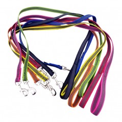 Guinzaglio gommato con maniglia 20 mm x 120 cm con anello