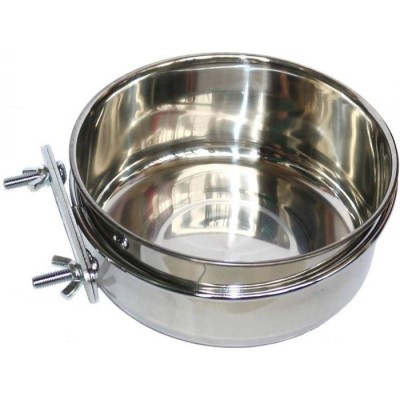 Ciotola Topmast acciaio inox con viti per kennel