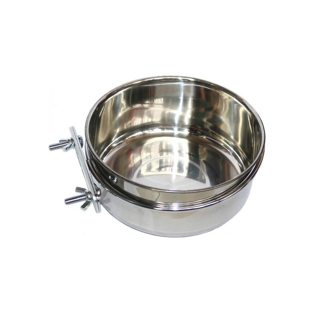 Ciotola Topmast acciaio inox con viti per kennel