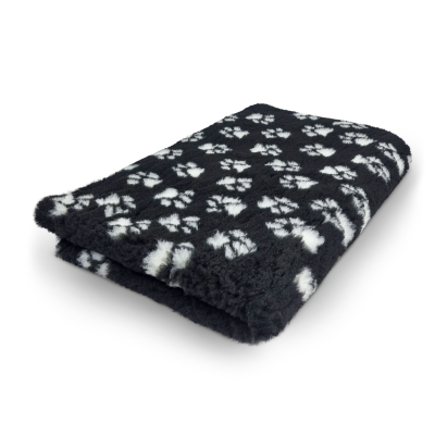 Vet Bed Nero con zampine bianche