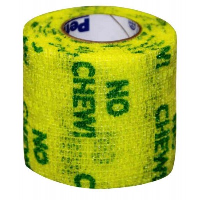 Bendaggio elastico giallo ANTIROSICCHIAMENTO per cani