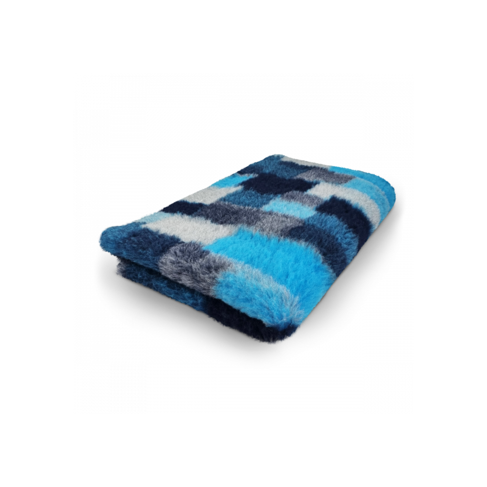 Vet Bed patchwork blu