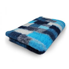 Vet Bed patchwork blu