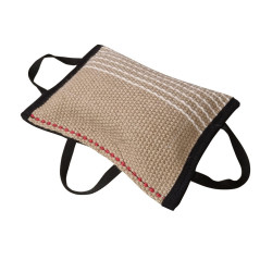 Cuneo con tre Maniglie in juta  circa 37 x 27 cm