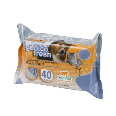 Salviette igieniche GENICO FRESH DOG TALCO 40 per cani
