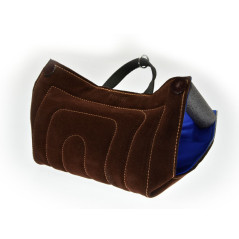 Cuneo in Pelle doppia impugnatura e maniglia con anello