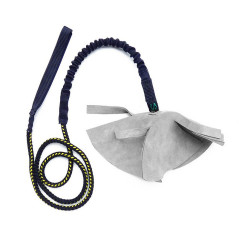 Straccetto tondo in cuoio con longhina Ø 30 cm circa