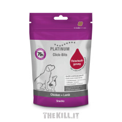 Snack Platinum, pollo e agnello, Click Bits, 150 g