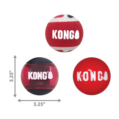 KONG Signature Balls 3-Pack L