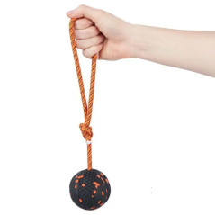 Palla in gomma naturale e bambù con corda