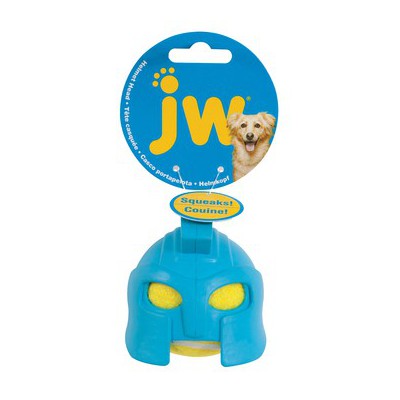 Pallina gomma con squeak Gladiatore. Azzurra per cani