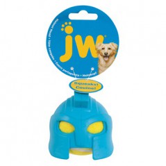 Pallina gomma con squeak Gladiatore. Azzurra per cani