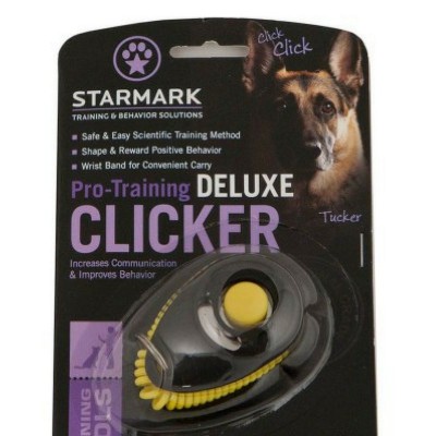 Clicker con braccialetto elastico per cani