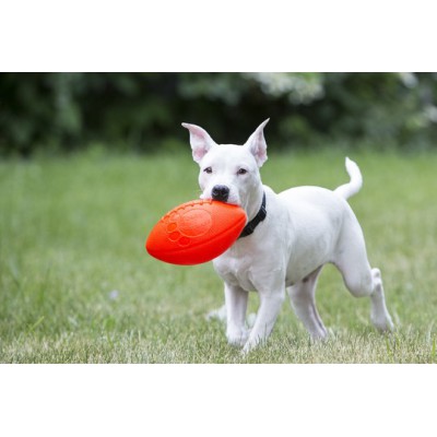 Palla Jolly Football arancione. Pallina Non si buca per cani