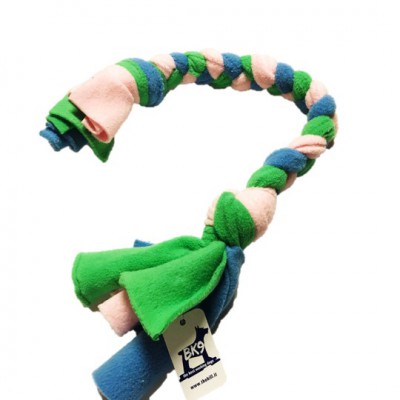 Treccia pile colori assortiti 50 cm per cani