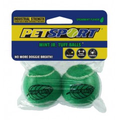 Pallina tennis aromatizzate alla menta - 2 pezzi per cani