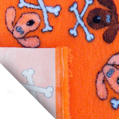 Vet Bed tappeto antiscivolo Teschietti Arancio per cani