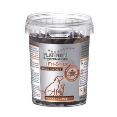 Snack Platinum Fit Sticks Chicken e Lamb. 76% Carne fresca per cani