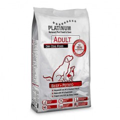 Alimento completo Platinum Adult Manzo e Patate per cani