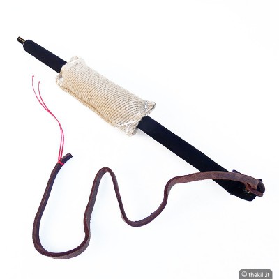 Frustino con manicotto in juta per cani