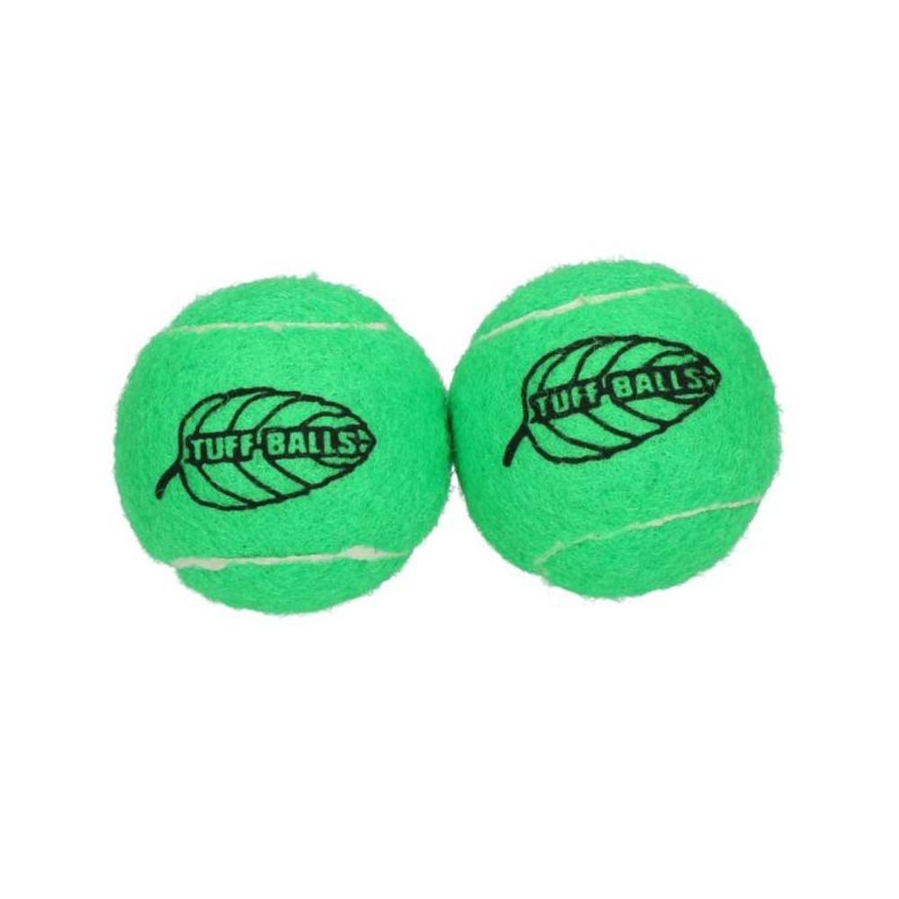 Pallina tennis aromatizzate alla menta - 2 pezzi per cani