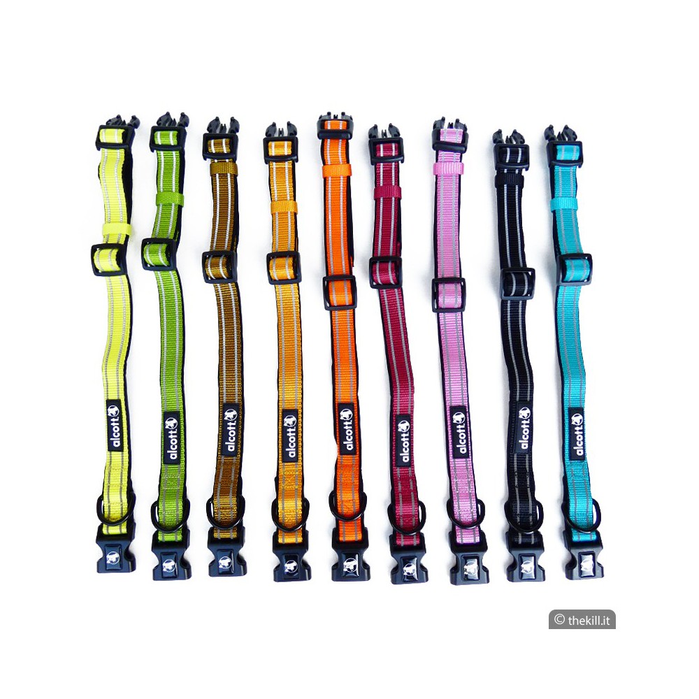 Collare nylon iridescente Alcott per cani