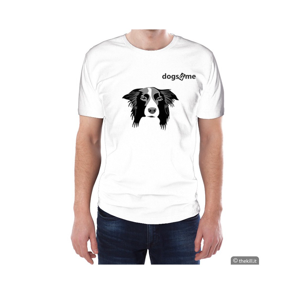 T-shirt unisex Dog4me Border Collie addestramento cani