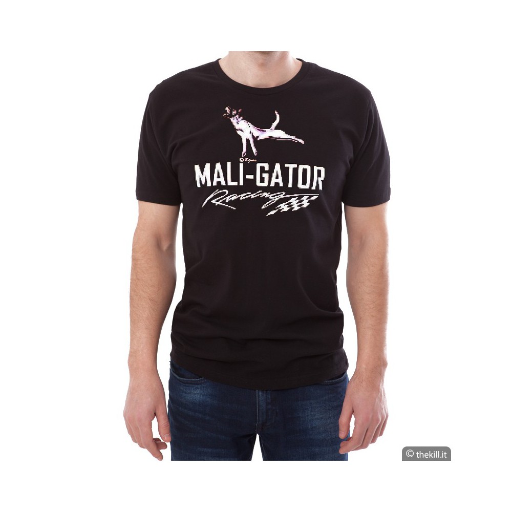 T-shirt Maligator. Maglietta per addestratore. Nera addestramento cani
