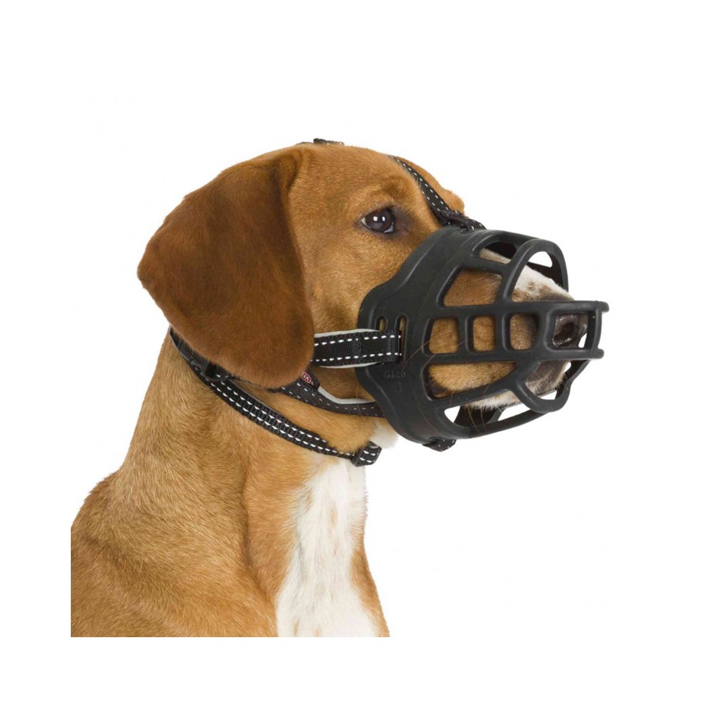 Museruola Muzzle Flex in silicone consente di bere e mangiare per cani