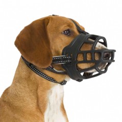 Museruola Muzzle Flex in silicone consente di bere e mangiare per cani