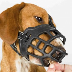 Museruola Muzzle Flex in silicone consente di bere e mangiare per cani