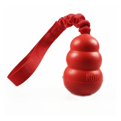 KONG® CLASSIC Rosso con maniglia bungee per cani
