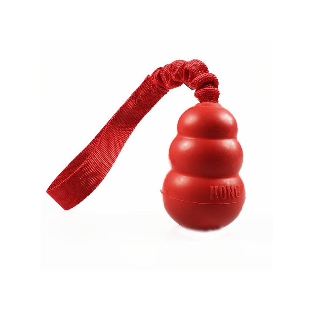 KONG® CLASSIC Rosso con maniglia bungee per cani