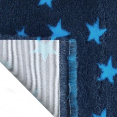 Vet Bed tappeto antiscivolo antracite con stelle blu per cani