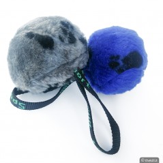 Palla di peluche Ø 10 cm circa con maniglia